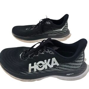 Hoka Mach 5 Running Shoes Womens 7.5 Black Castlerock 1127894 BCSTL
